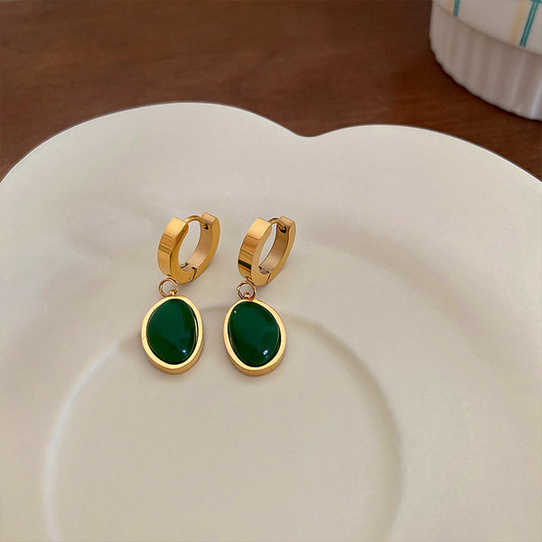 Charm Emerald Pharaoh Earrings