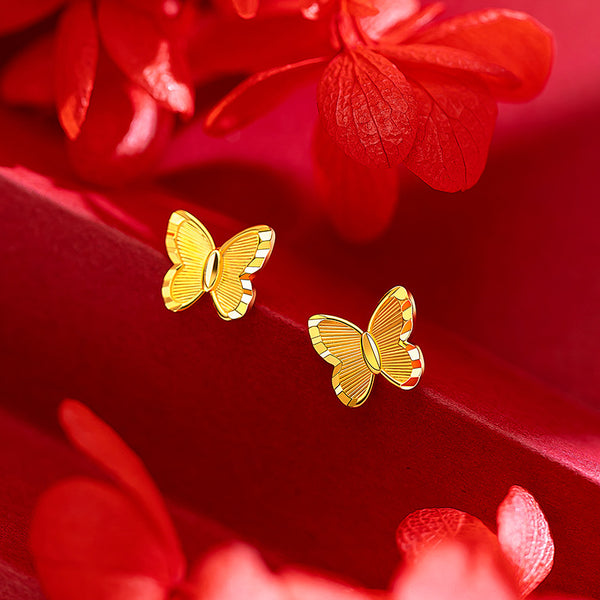 Small butterfly earrings