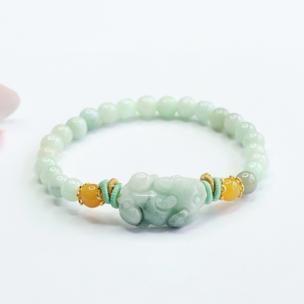 PiYao • Emerald Jade stone bracelet