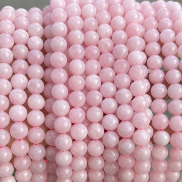 Natural pink agate loose beads