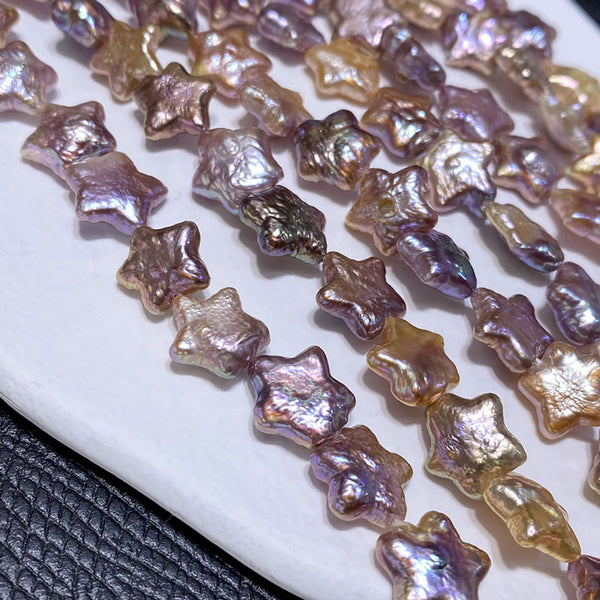 Light purple star-shaped pearls