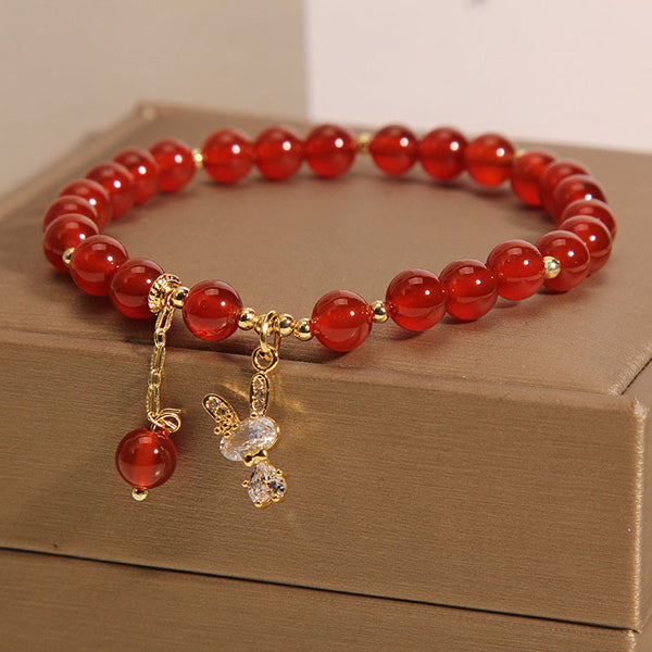 Bunny • Red Agate Bracelet