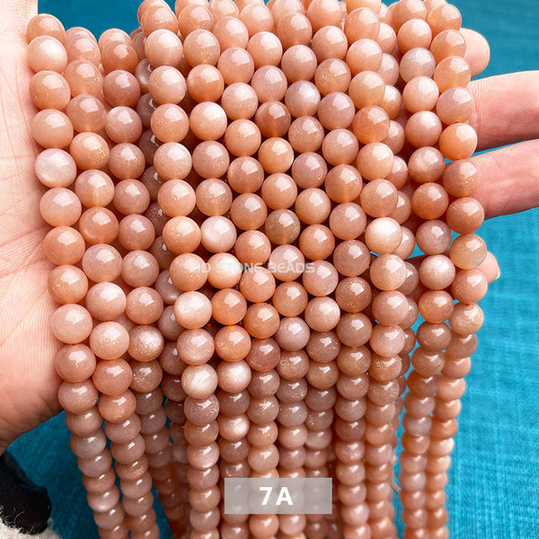Grade 7A natural sunstone beads