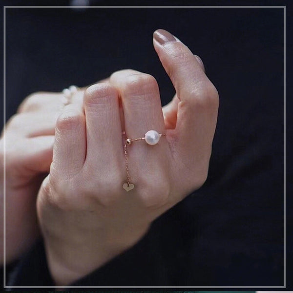 Natural Pearl Fringe Ring