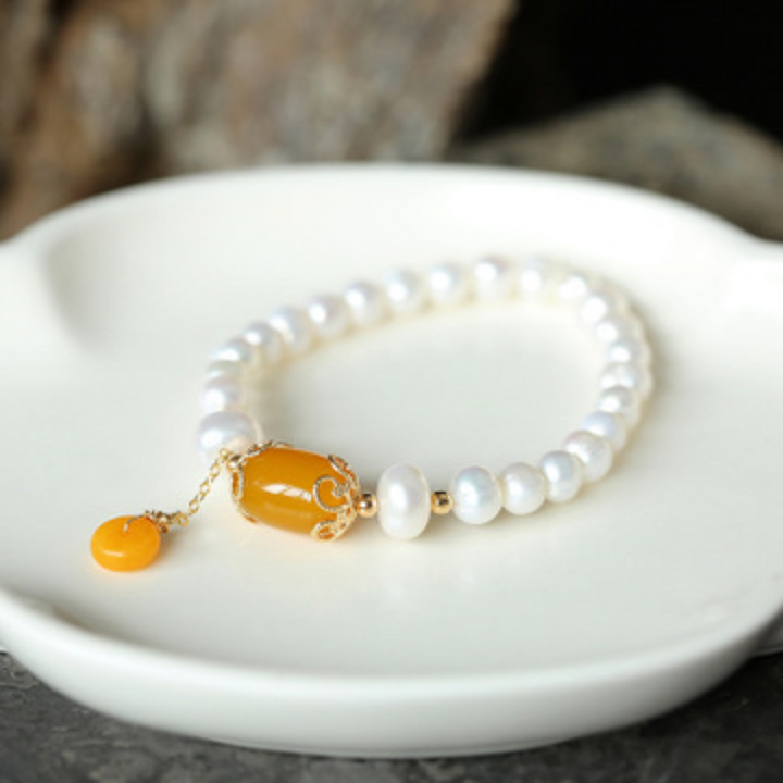 Protect?Pearl Agate Bracelet