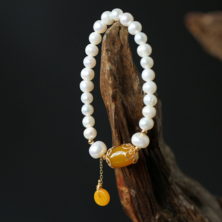 Protect?Pearl Agate Bracelet