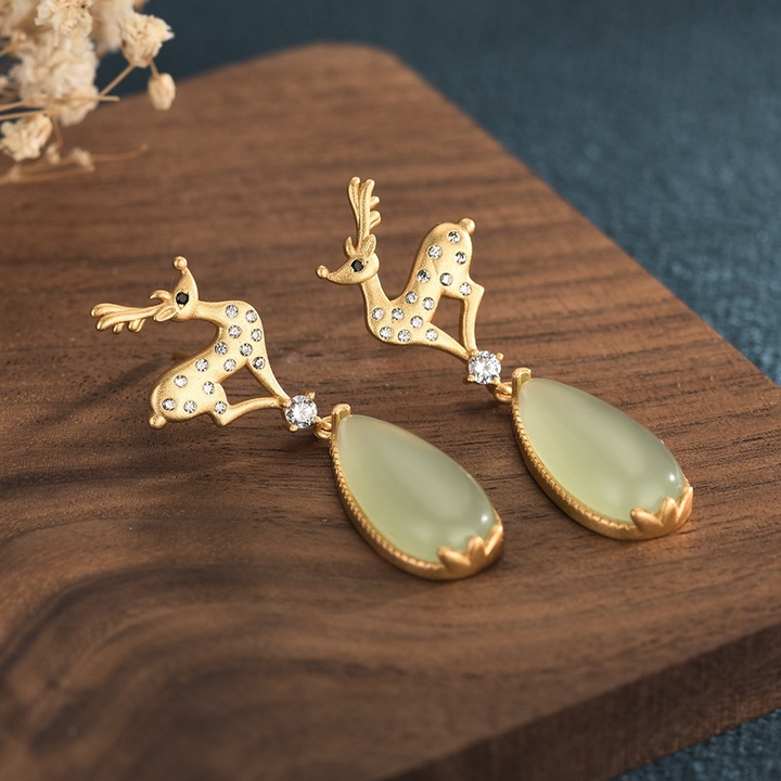 A "deer" with you • Agate earring