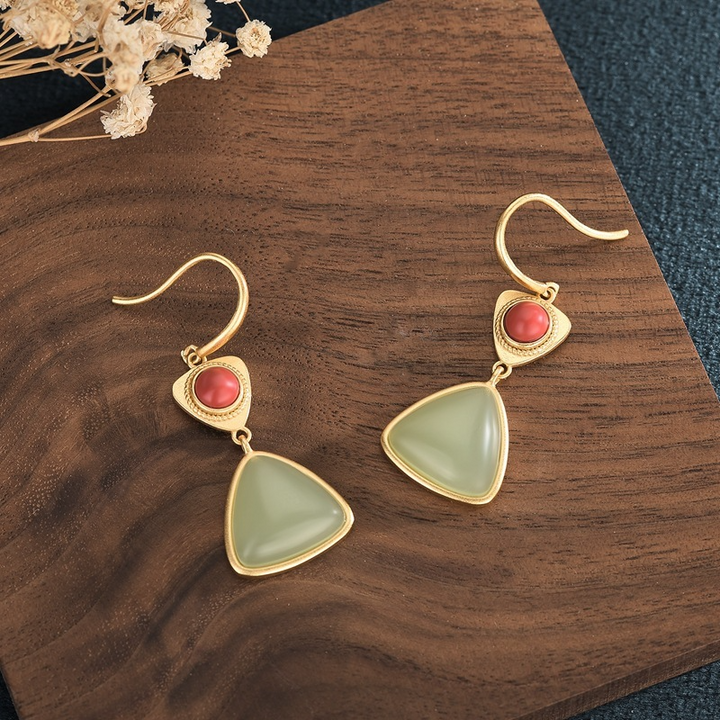Triangle • Agate earrings