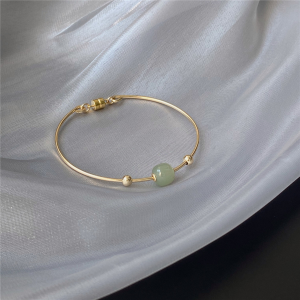 Transfer beads & agate bracelet