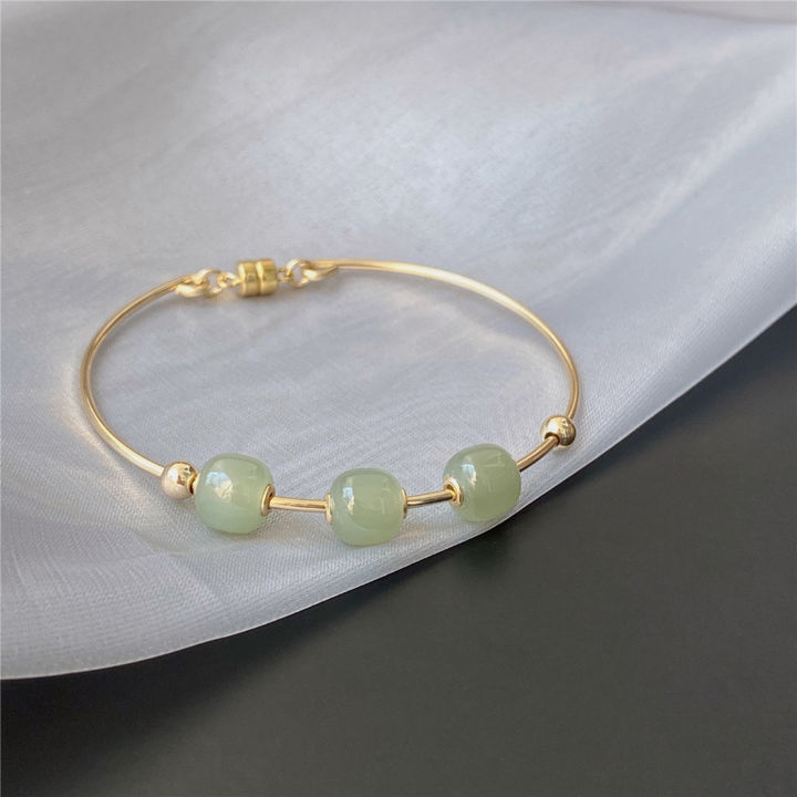 Transfer beads & agate bracelet