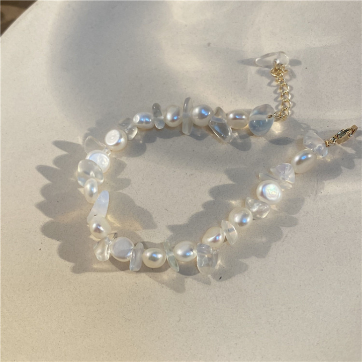Serenity?Moonstone Pearl Bracelet