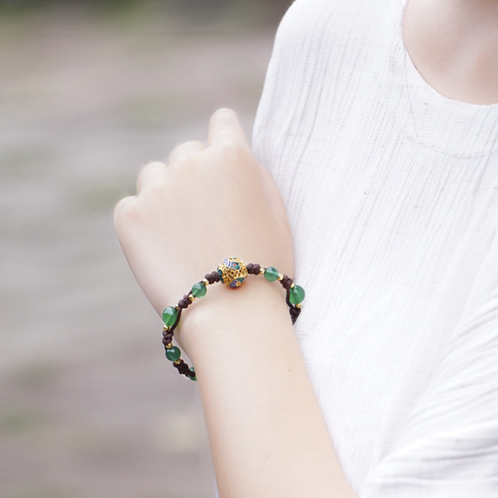 Stable • Crystal braided bracelet