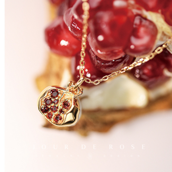 Charm •  pomegranate necklace