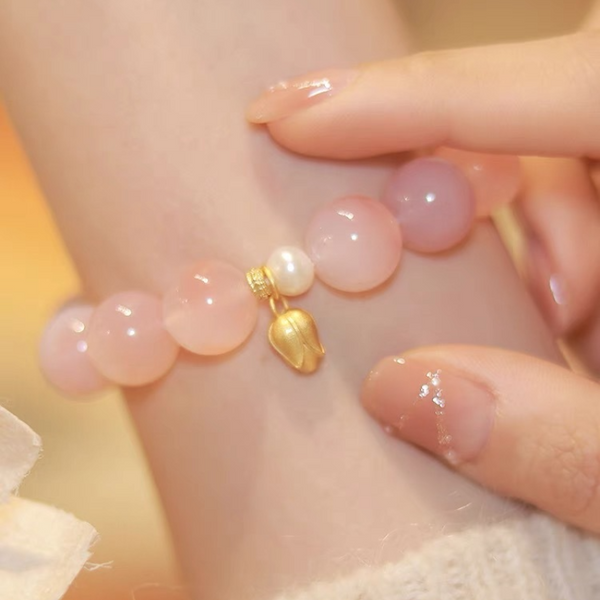 Lotus • Salt Source Agate & Pearl Bracelet