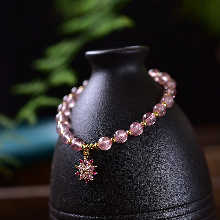 Ocean Star • Strawberry Crystal Bracelet