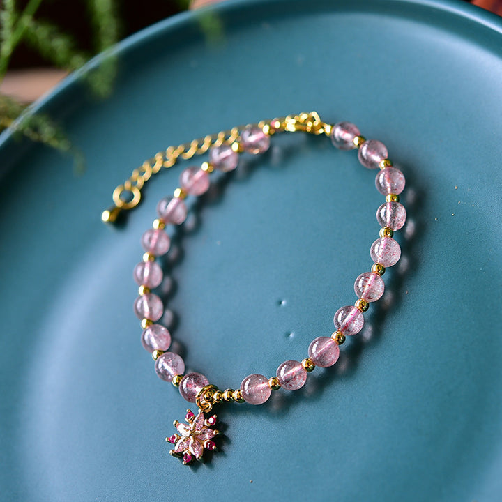 Ocean Star • Strawberry Crystal Bracelet