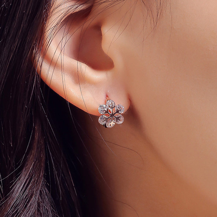 S925  Silver Snowflake earrings