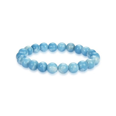 Sky blue sea stone agate bracelet