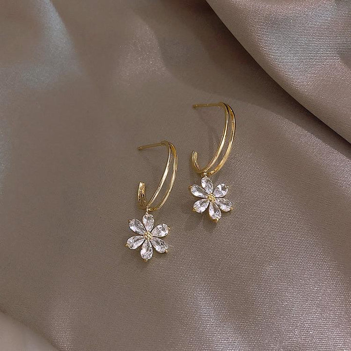 Crystal Daisy Earrings