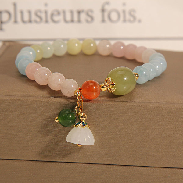 Lotus • Rainbow Morganite Bracelet