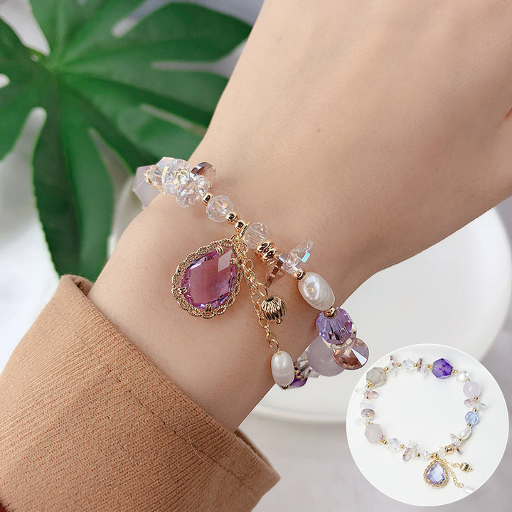 Candy color crystal bracelet