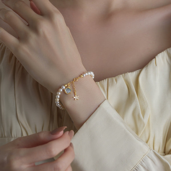 Coquillages • Perles d'eau douce bracelet