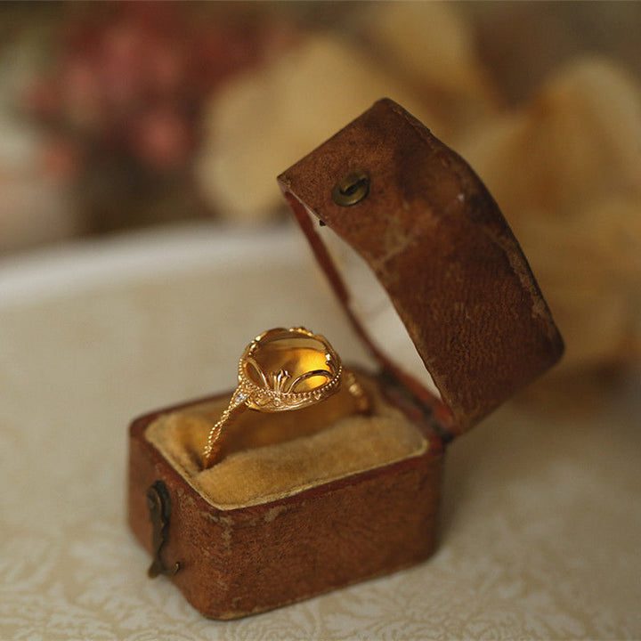 "Fortune" Natural Citrine Ring