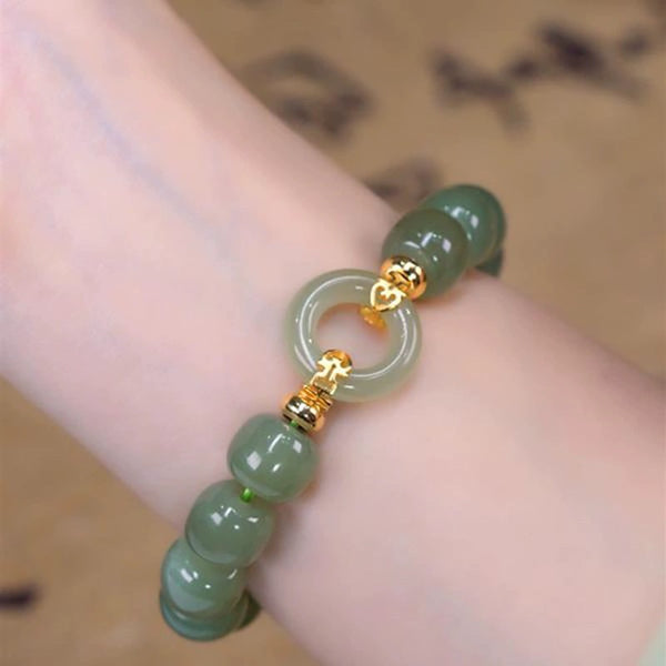 Bless • Emerald Jade stone bracelet