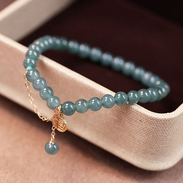 Serene • Soothing Emerald Jade Stone Bracelet