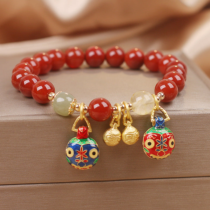 Mother's gift ? Red agate bracelet